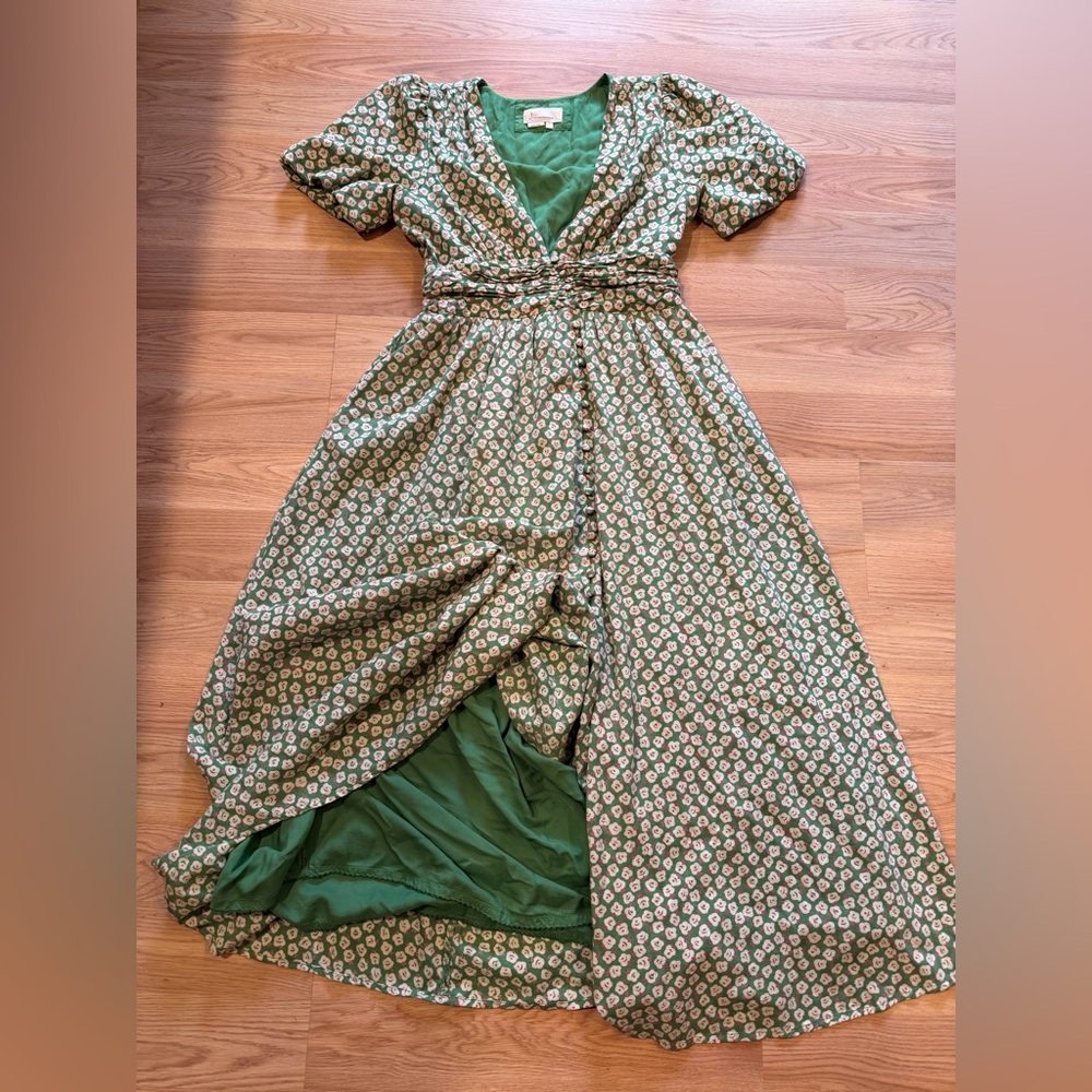 The Catalina Button-Front Dress size 8 M Anthropologie - Picture 5 of 13